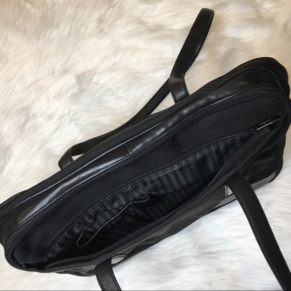 Tumi | Canvas & Leather Laptop Bag - Picture 14 of 16